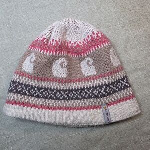 Carhartt Women's Knit Beanie - Pink and Brown
